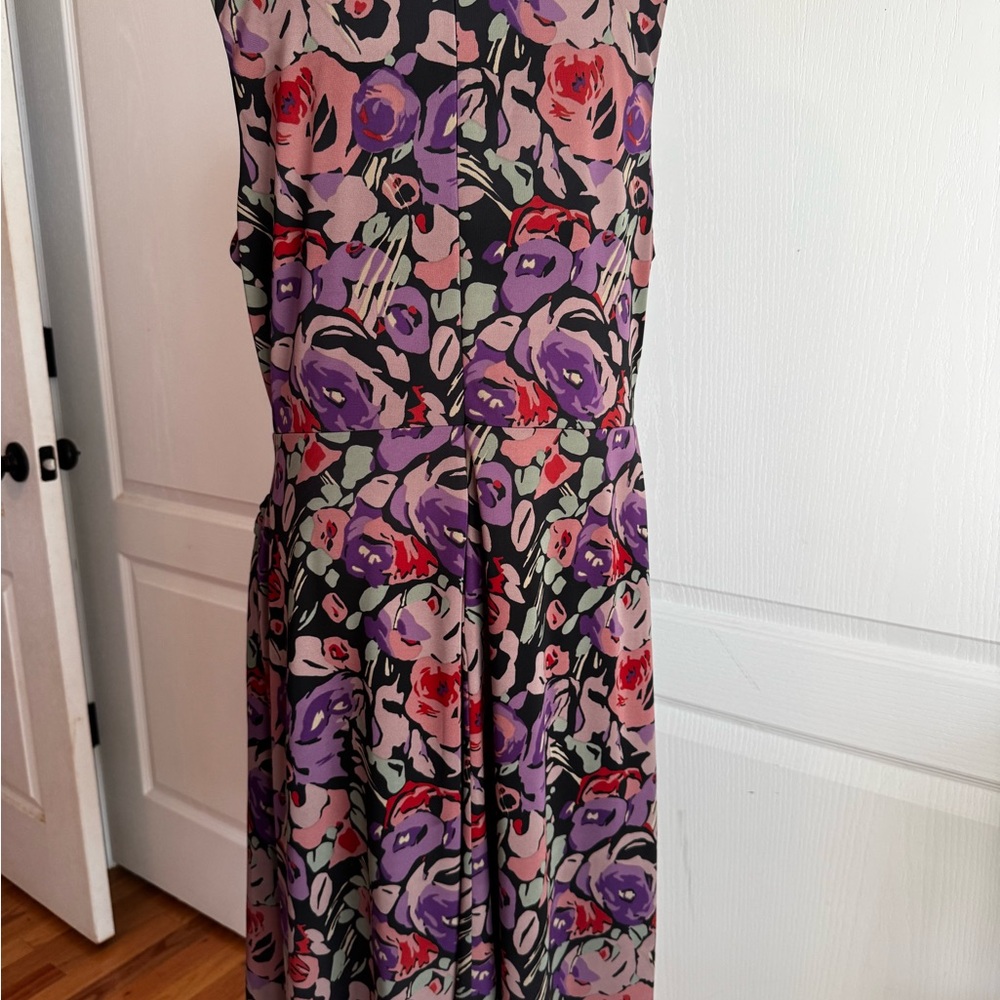 Ralph Lauren Multicolored Sleeveless V-Neck Dress - Picture 2 of 4